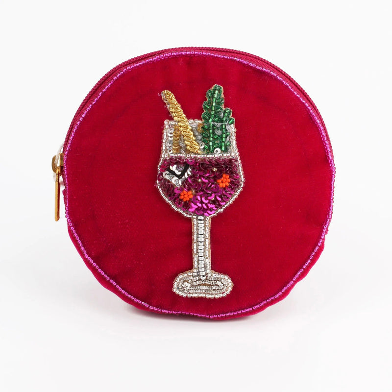 Pink Fizz Round Pouch