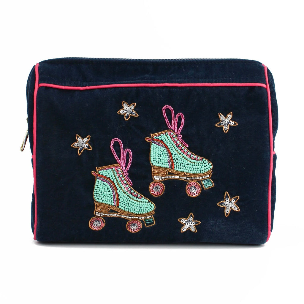 Roller Skates & Stars Medium Pouch