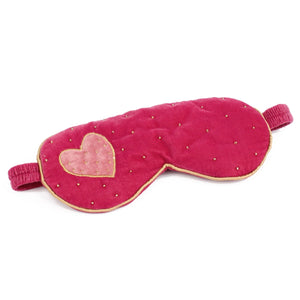 Pink Heart Eye Mask