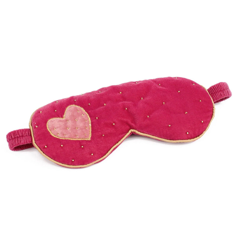 Pink Heart Eye Mask