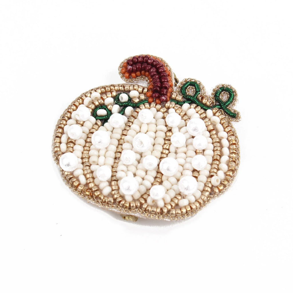 White Pumpkin Brooch