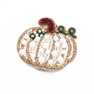 White Pumpkin Brooch