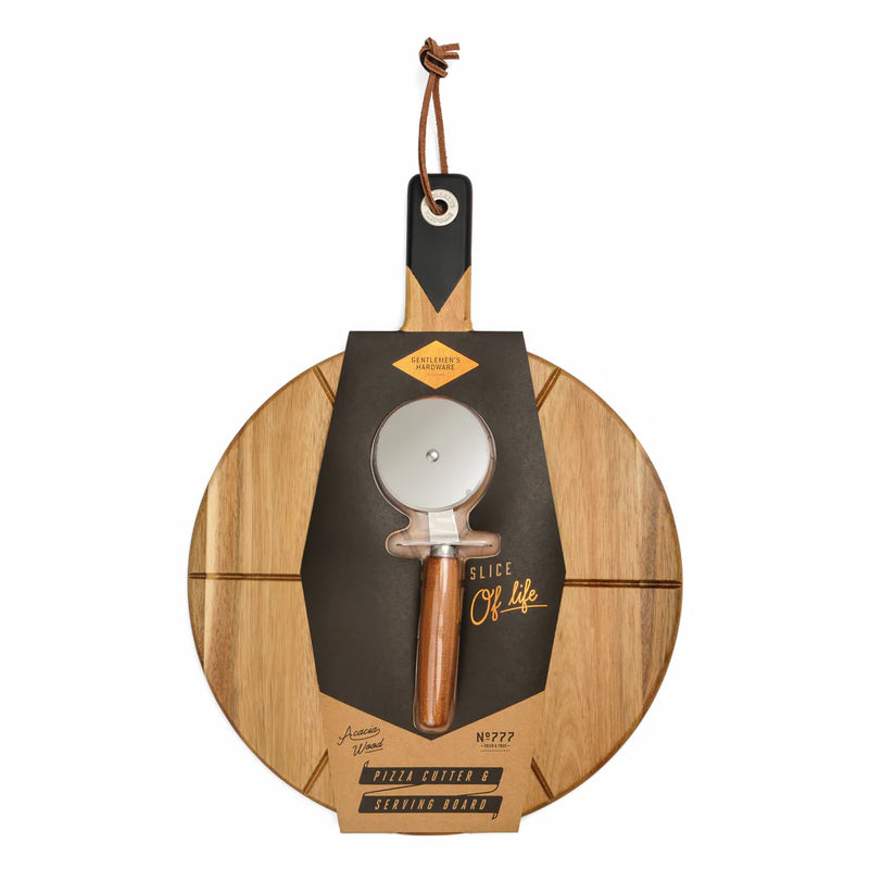 Pizza Cutter & Serving Board