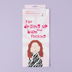 Bum Flicking Tea Towel