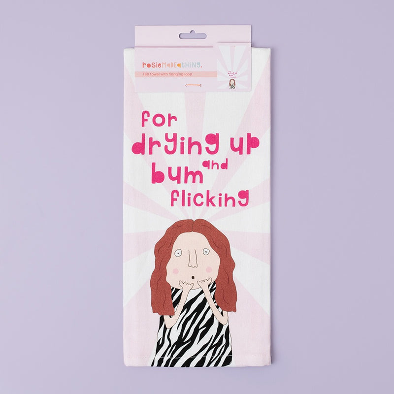 Bum Flicking Tea Towel