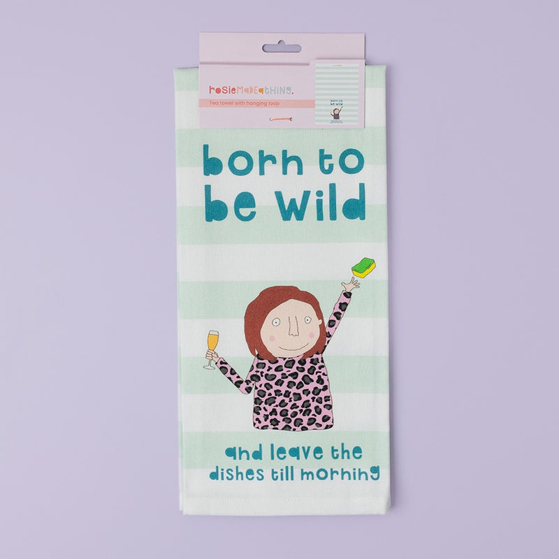 Born To Be Wild Tea Towel