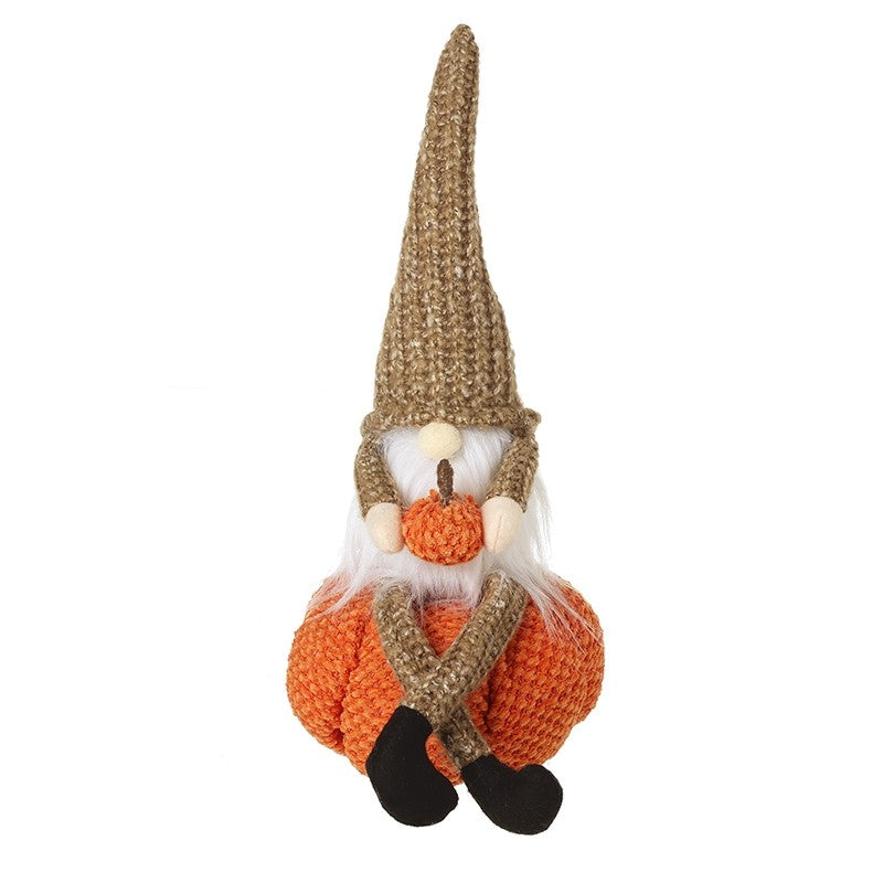 Knitted Pumpkin Gonk