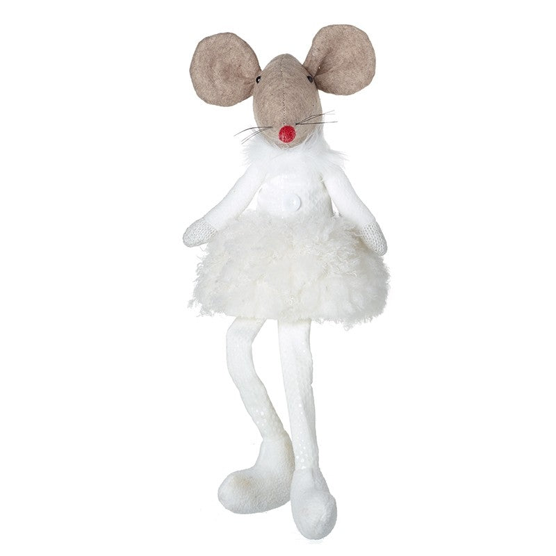 White Sitting Mouse