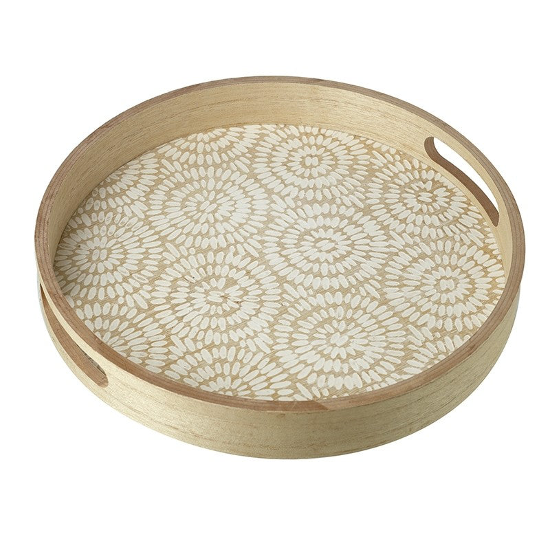 Round Wooden Tray