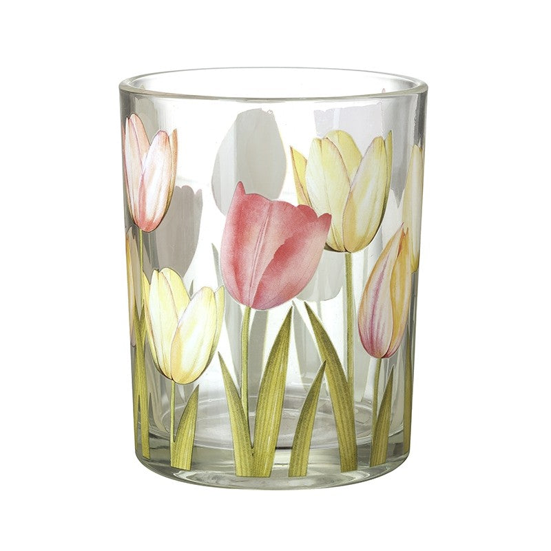 Large Tulip Glass Jar