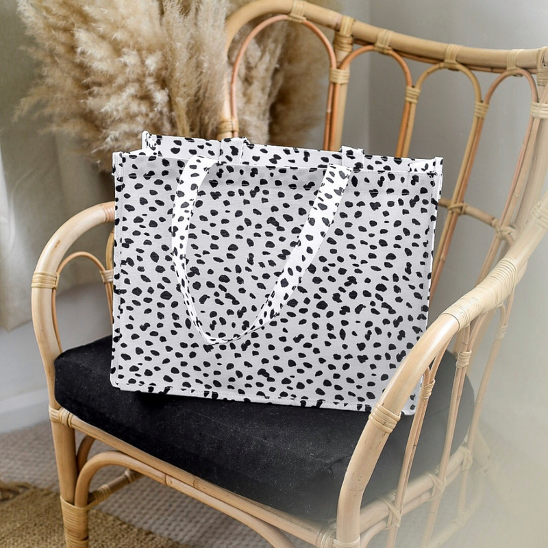 Monochrome Spots Tote Bag