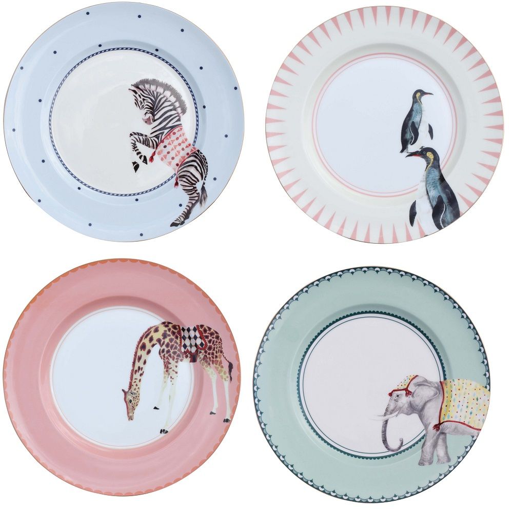 Set of 4 Cake Plates